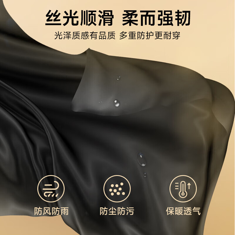 美力城 鹅绒连帽 短款羽绒服 日晒棕 S