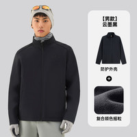 探拓 户外男士软壳衣秋冬加绒防风防泼水徒步登山立领外套
