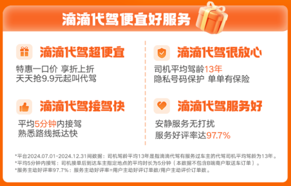 滴滴酒店最高减200元、0.99元购酒店优惠券,代驾百元券包、酒局平安回家!