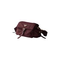 PRADA 普拉达 Re-Nylon中号单肩包 酒红色