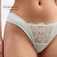 Intimissimi 意舒漫早秋新品花卉蕾丝性感纯欲丁字裤内裤SPD2610 白色-2127 S