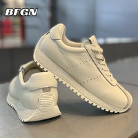 BFGN 牛皮透气软底 白色 41码 男士休闲鞋