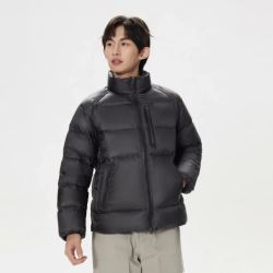KOLON SPORT 轻暖平衡694FP高蓬松90%鹅绒立领多口袋羽绒夹克男