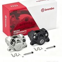 布雷博 正品意大利布雷博Brembo二代小螃蟹卡钳灰银黑银原盒电动车摩托车