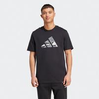 adidas 徽标图案时尚舒适男款短袖T恤