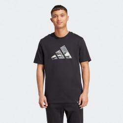adidas 徽标图案时尚舒适男款短袖T恤