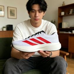 adidas 男子Adizero EVO SL WOVEN运动训练跑步鞋KK3675