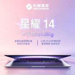 机械革命 星耀14 锐龙AI 9 H 365 2.8K轻薄笔记本 32G 1T