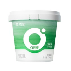 零态度 0蔗糖厚酸奶原味酸奶720g*4桶低温酸奶营养代餐酸奶