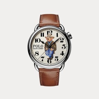RALPH LAUREN 自营欧洲直邮Ralph Lauren拉夫劳伦 Cowboy Polo Bear男士表盘42m