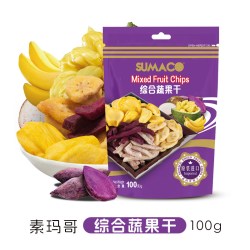 素玛哥 越南进口综合八彩蔬果干 100g