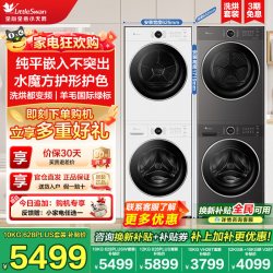 小天鹅 纯平自由嵌系列 TG100V23PRO+TH100-HL02T 热泵洗烘套装