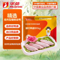 华英 精切鸭翅中 1.0Kg 卤鸭翅 酱卤食材烧烤食材 周黑鸭原料供应商