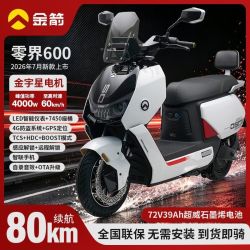 金箭 零界600电动摩托车高速高端智能电动车时尚爆款成人通勤电摩72V(无电池充电器)