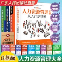 4册人力资源管理书籍 hr书 excel教程 公司人事绩效考核与薪酬激励方案 招聘劳务派遣 行政管理