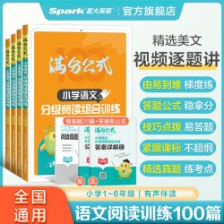 星火小学语文阅读理解专项训练书满分公式法阅读英语阅读理解一二三四五六年级语文课外阅读理解分级组合专项训练题100篇