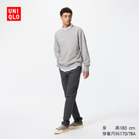 优衣库 修身无褶长裤男装休闲裤裤子482876 479338 479338/08深灰色 115 /190/114C