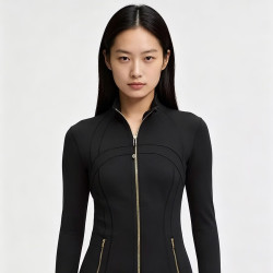 lululemon Define Jacket Nulu面料 黑色金色 XS码 运动夹克