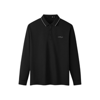 海澜之家 长袖POLO衫 黑色 3XL 190/104A