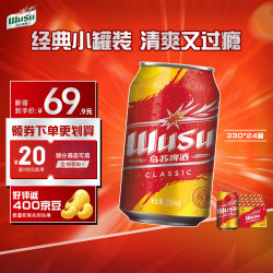 乌苏啤酒 经典红乌苏 烈性啤酒 330ml