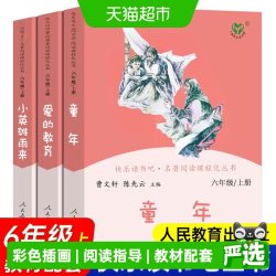 人教版快乐读书吧六年级上册套装共3册 童年 爱的教育 小英雄雨来