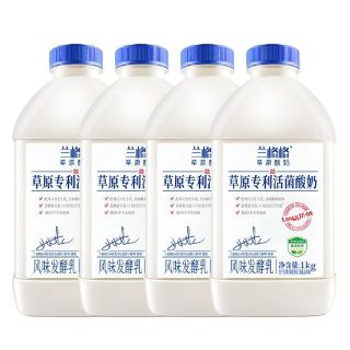 兰格格 草原专利活菌酸奶 1kg*4瓶