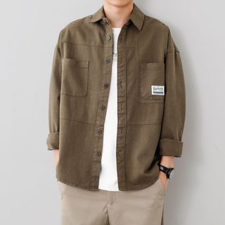 公爵车 工装衬衫式夹克 男士长袖外套