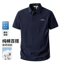 马克华菲 夏季棉柔亲肤时尚细腻垂顺透气polo衫男短袖