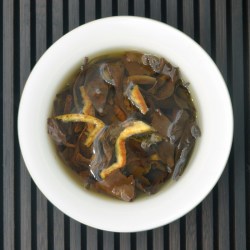 张大花记 陈皮白茶 茶叶陈皮与白茶压紧小圆饼 一饼一泡 精美罐装