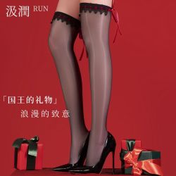 汲润丝 国王的 3D高光宝石蕾丝长筒袜
