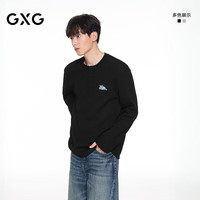 GXG 男装 长袖针织双色圆领T恤小标长袖T恤