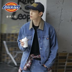 Dickies 帝酷适25秋季新款水洗牛仔机械师重磅夹克男女情侣baggy风