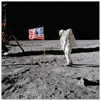 Buzz Aldrin 巴兹·奥尔德林 阿波罗11号《月球上的旗帜》
