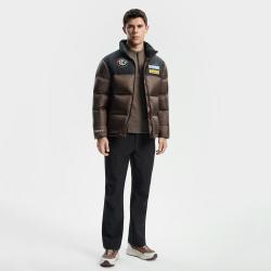 FILA 男装男式短款户外运动羽绒服男士滑雪保暖舒适基础羽绒服