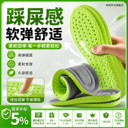 勋阳宇乐 吸汗透气抗菌不闷脚艾草除臭鞋垫 五双装