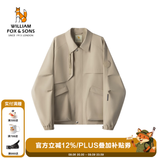 William fox&sons 新型三防户外面料人体工学立体裁剪机能风男女同款仿冲锋翻领夹克