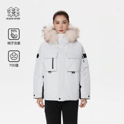 KOLON SPORT 户外运动女士羽绒夹克徒步登山貉子毛连帽鹅绒服