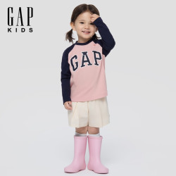 Gap 829283 纯棉长袖T恤 粉色 150cm