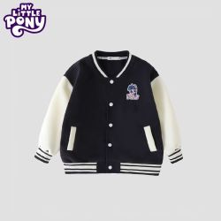 小马宝莉 女童棒球服2026春秋新款  藏青色 130 建议115-125cm