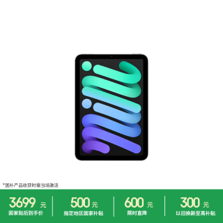Apple iPad mini 7 2024款 平板电脑（A17 Pro、128GB、WLAN版、深空灰色）