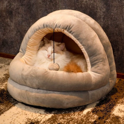 网红猫咪窝狗窝四季通用冬天冬季保暖房子别墅封闭式可拆洗蒙古包