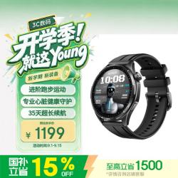 荣耀 手表6 Plus NFC门禁 暗影黑 元气版 智能手表