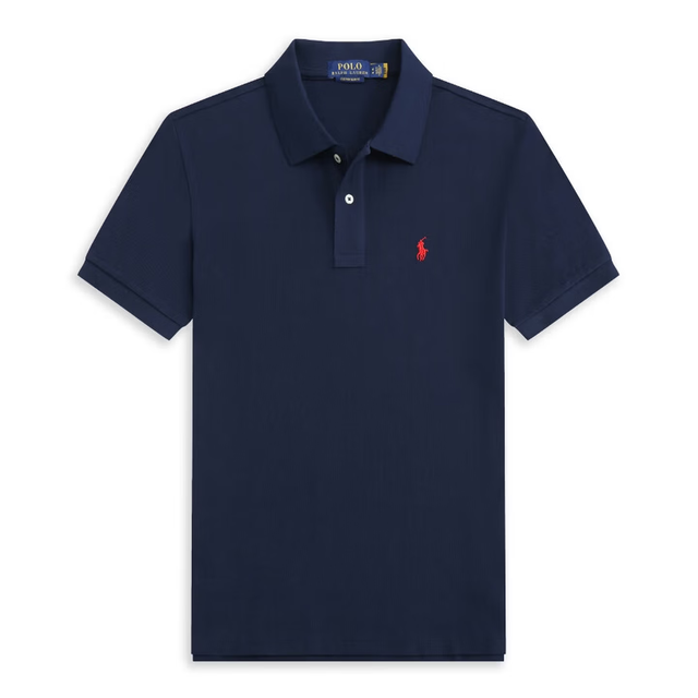 RALPH LAUREN 夏季潮流休闲男短袖t恤polo衫710782592 008蓝色  XL