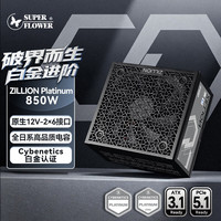 振华 ZILLION P850W 白金牌全模组 ATX3.1电源