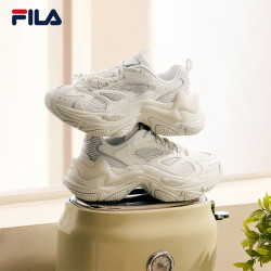 FILA 鱼刺3代 老爹鞋 白沙灰 39