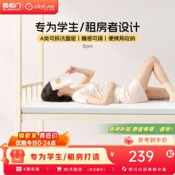 城市爱情 小白垫学生宿舍床垫榻榻米床垫床褥打地铺睡垫记忆棉床垫薄垫 小白垫 1.2*2米