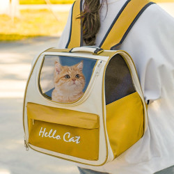 福花韵 新款猫包太空舱四季外出便携宠物包猫咪透明背包狗狗装猫宠物用品