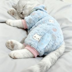 iosn 超萌公主猫咪狗狗可爱保暖睡衣猫新款家居舒适四脚款通用超萌MM
