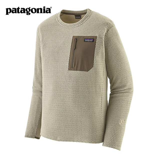 Patagonia 男士速干透气保暖抓绒衣套头衫 R1 Air 40236 PLCN 抓绒摩擦易起球浮绒 M 175/180(CM)  70/80(KG)