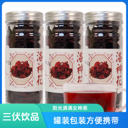 佰茶日记洛神花茶玫瑰咖泡水泡茶花果茶冷泡茶罐装40克
